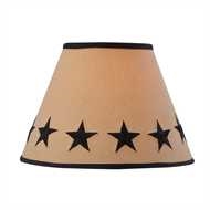 Black Star Embroidered Shade 12"