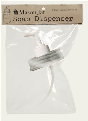 Mason Jar Soap or Lotion Dispenser Replacement Hand Pump - Barn Roof