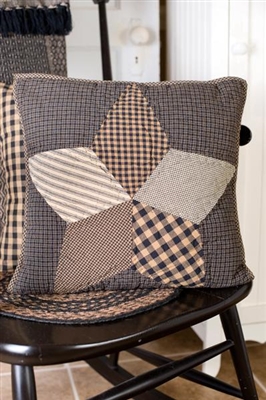 Farmhouse Star Quilted Pillow Cover
