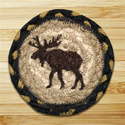 Moose Braided Coaster - Set of 4