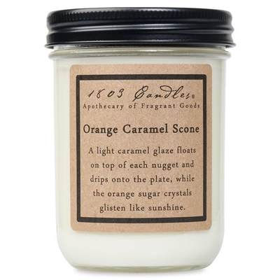 Orange Caramel Scone 1803 Jar Candle